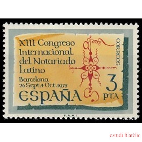 España Spain 2283 1975 XIII Congreso del Notariado Latino MNH