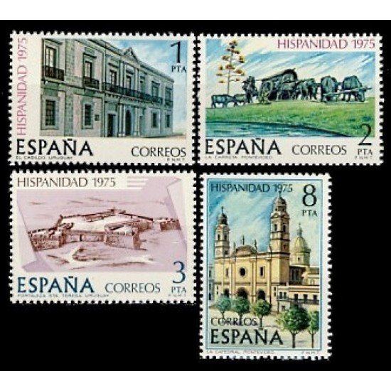 España Spain 2293/96 1975 Hispanidad Uruguay MNH España Spain 2293/96 1975 Hispanidad Uruguay MNH
