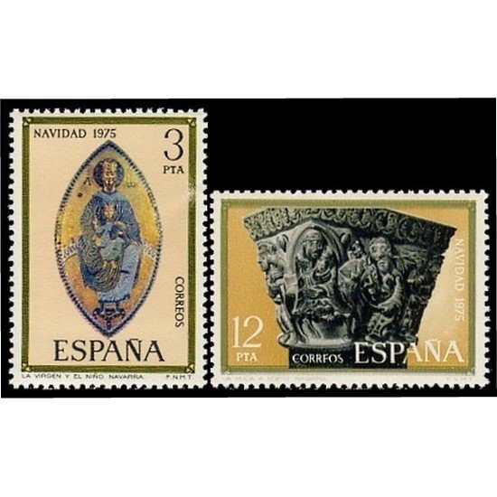 España Spain 2300/01 1975 Navidad MNH España Spain 2300/01 1975 Navidad MNH
