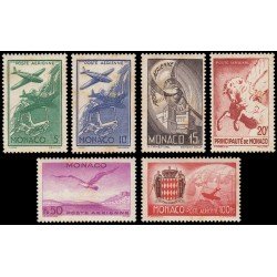 Monaco A 2/7 1941 Símbolos Pegaso Escudo Avión MNH Monaco A 2/7 1941 Símbolos Pegaso Escudo Avión MNH