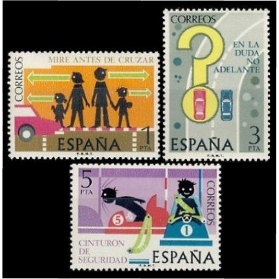 España Spain 2312/14 1976 Seguridad vial MNH España Spain 2312/14 1976 Seguridad vial MNH