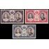 Monaco A 63/65 1956 Boda Principesca Rainiero y Grace MNH