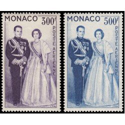Monaco A 71/72 1959 Pareja Principesca MNH Monaco A 71/72 1959 Pareja Principesca MNH