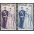 Monaco A 71/72 1959 Pareja Principesca MNH