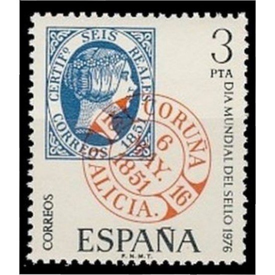 España Spain 2318 1976 Día mundial del sello MNH España Spain 2318 1976 Día mundial del sello MNH