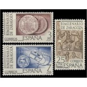 España Spain 2319/21 1976 Bimilenario Zaragoza MNH