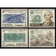 España Spain 2322/25 1976 Bicentenario de la Independencia de los EEUU MNH