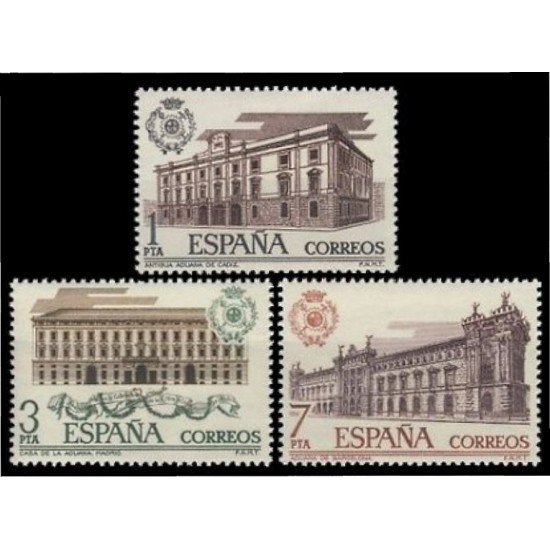 España Spain 2326/28 1976 Aduanas MNH España Spain 2326/28 1976 Aduanas MNH