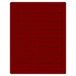 Lindner - 2748E - Plantilla De Terciopelo En Color Rojo Oscuro 2748E (diámetro 30 Mm) Lindner - 2748E - Plantilla De Terciopelo En Color Rojo Oscuro 2748E (diámetro 30 Mm)