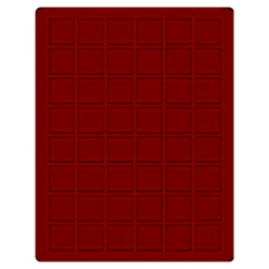 Lindner - 2748E - Plantilla De Terciopelo En Color Rojo Oscuro 2748E (diÃ¡metro 30 Mm)