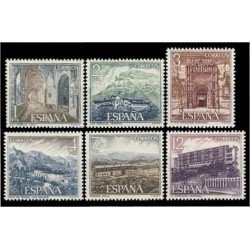 España Spain 2334/39 1976 Serie turística de Paradores Nacionales MNH España Spain 2334/39 1976 Serie turística de Paradores Nacionales MNH