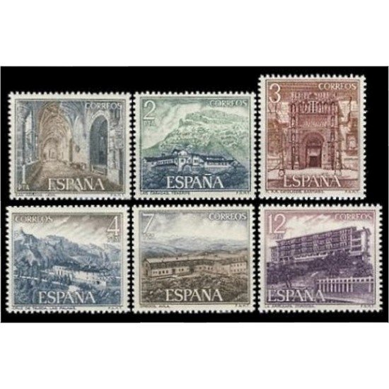 España Spain 2334/39 1976 Serie turística de Paradores Nacionales MNH España Spain 2334/39 1976 Serie turística de Paradores Nacionales MNH
