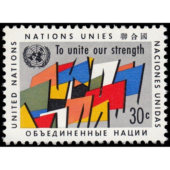 Naciones Unidas New York 88 1961 Serie Banderas MNH