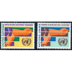 Naciones Unidas New York Nº 161/62 1967 Programa de desarrollo Símbolo Lujo Naciones Unidas New York Nº 161/62 1967 Programa de desarrollo Símbolo Lujo