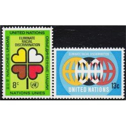 Naciones Unidas New York 213/14 1971 Año internacional contra la discriminación racial Corazones Símbolo de globo MNH Naciones Unidas New York 213/14 1971 Año internacional contra la discriminación racial Corazones Símbolo de globo MNH