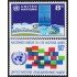 Naciones Unidas New York 215/16 1971 Serie Sede de la ONU Banderas MNH
