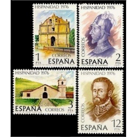 España Spain 2371/74 1976 Hispanidad Costa Rica MNH España Spain 2371/74 1976 Hispanidad Costa Rica MNH