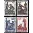 Dinamarca  Denmark 632/35 1976 Industria del vidrio en Dinamarca MNH