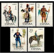 España Spain 2381/85 1977 Uniformes militares MNH