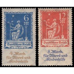 Alemania Imperio Germany 237/38 1922 Fondo para los ancianos y los niños MH Alemania Imperio Germany 237/38 1922 Fondo para los ancianos y los niños MH