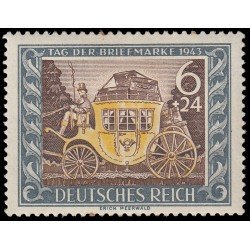 Alemania Imperio Germany 747 1943 Día del sello Carroza MH Alemania Imperio Germany 747 1943 Día del sello Carroza MH
