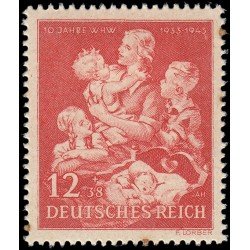 Alemania Imperio Germany 776 1943 10 aniv. fundación de ayuda niños MH Alemania Imperio Germany 776 1943 10 aniv. fundación de ayuda niños MH