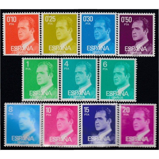 España Spain 2386/96 1977 SM Don Juan Carlos I MNH España Spain 2386/96 1977 SM Don Juan Carlos I MNH
