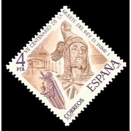 España Spain 2397 1977 VII centenario de la muerte de Jaume I MNH España Spain 2397 1977 VII centenario de la muerte de Jaume I MNH