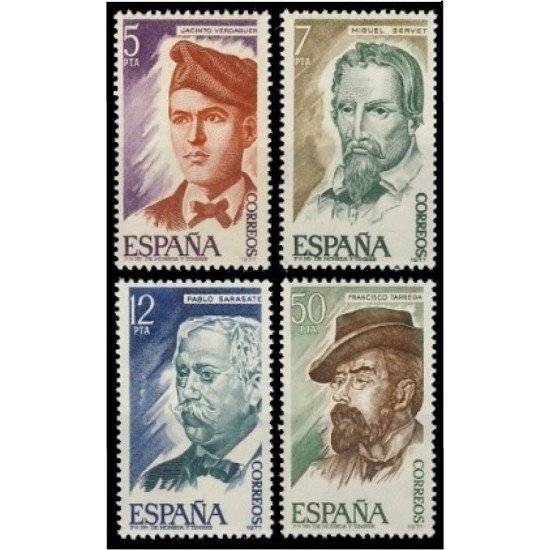 España Spain 2398/01 1977 Personajes Españoles MNH España Spain 2398/01 1977 Personajes Españoles MNH