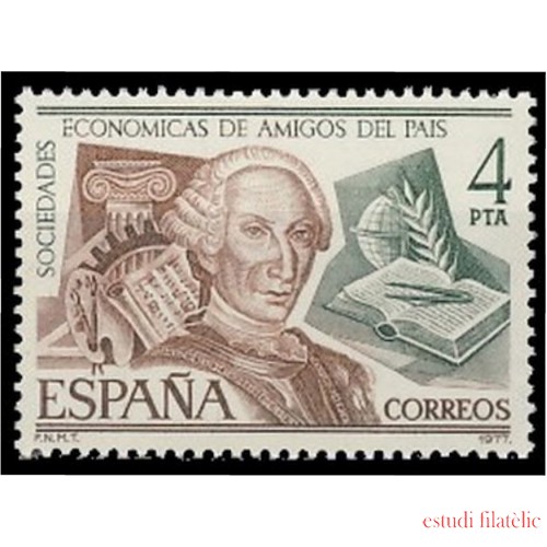 España Spain 2402 1977 Sociedades económicas de amigos del País MNH