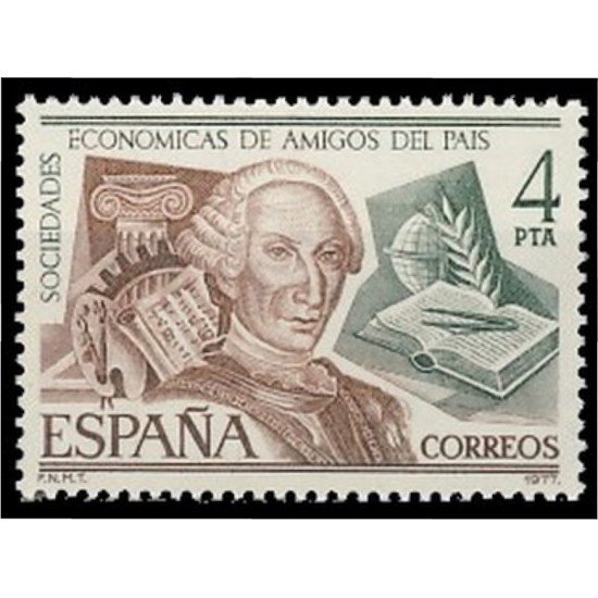 España Spain 2402 1977 Sociedades económicas de amigos del País MNH España Spain 2402 1977 Sociedades económicas de amigos del País MNH