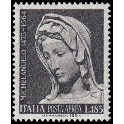 Italia Italy Aéreo 143 1964 4º Centenario de la muerte de Miguel Angel Virgen MNH