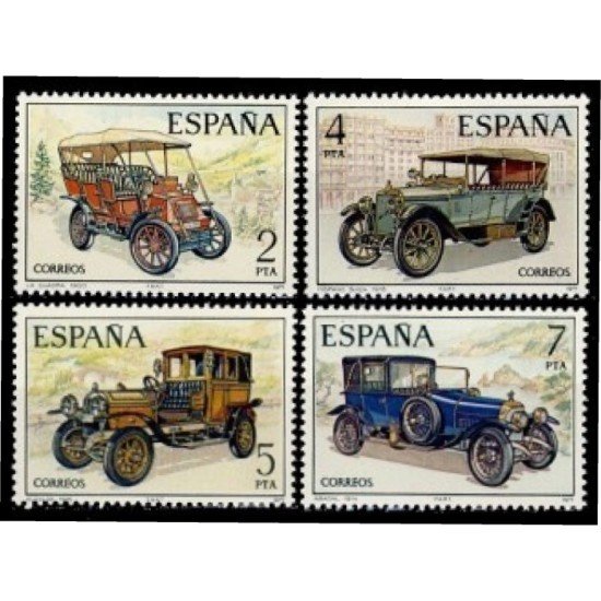 España Spain 2409/12 1977 Automóviles Antiguos Españoles MNH España Spain 2409/12 1977 Automóviles Antiguos Españoles MNH