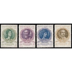 Vaticano 105/08 1943 4º Centenario de la Academia vaticana Efigies MH Vaticano 105/08 1943 4º Centenario de la Academia vaticana Efigies MH