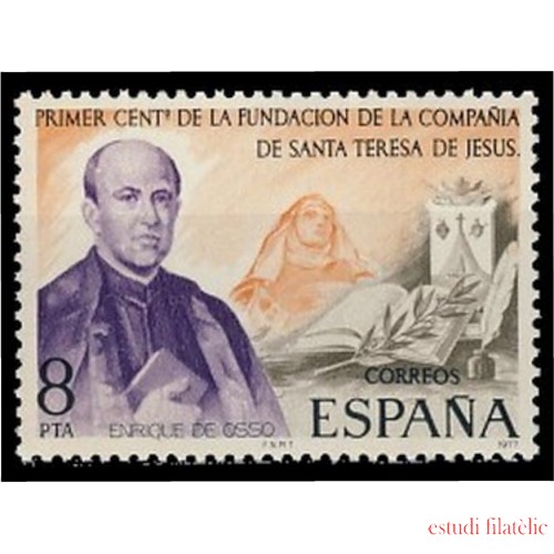 España Spain 2416 1977 Centenario de la fundación de la Compañía de Santa Teresa de Jesús MNH