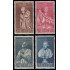 Vaticano 261/64 1958 Cent. de Antonio Canova Papas MNH