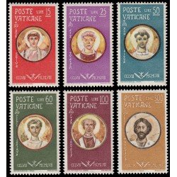 Vaticano 274/79 1959 Efigies diversas Mártires MNH Vaticano 274/79 1959 Efigies diversas Mártires MNH