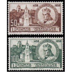 Vaticano 282/83 1959 5º Cent. de St. Casimiro Iglesia Efigie MNH Vaticano 282/83 1959 5º Cent. de St. Casimiro Iglesia Efigie MNH