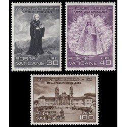 Vaticano 316/18 1961 1100 aniv. de la muerte de St. Meinrad MNH Vaticano 316/18 1961 1100 aniv. de la muerte de St. Meinrad MNH