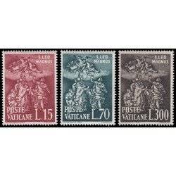 REL/S Vaticano 319/21 1961 15 Centenario de la muerte del papa St. León el Grande MNH REL/S Vaticano 319/21 1961 15 Centenario de la muerte del papa St. León el Grande MNH