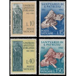 Vaticano 331/34 1961 15º Centenario de la muerte de St. Patricio MNH Vaticano 331/34 1961 15º Centenario de la muerte de St. Patricio MNH