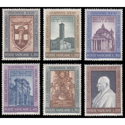 Vaticano 335/40 1961 80 Aniv. de S S Juan XXIII MNH Vaticano 335/40 1961 80 Aniv. de S S Juan XXIII MNH