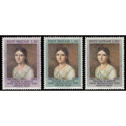 Vaticano 356/58 1962 Centº muerte de Pauline Marie Jaricot Lujo Vaticano 356/58 1962 Centº muerte de Pauline Marie Jaricot Lujo
