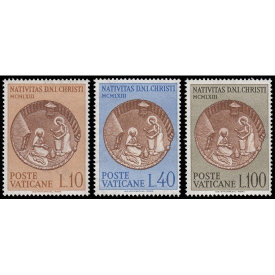 Vaticano 390/92 1963  Navidad MNH