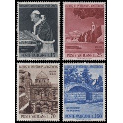 Vaticano 393/96 1964 Viaje de Su Santidad Pablo VI a Tierra Santa MNH Vaticano 393/96 1964 Viaje de Su Santidad Pablo VI a Tierra Santa MNH
