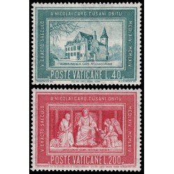 REL/S Vaticano 413/14 1964 5º Centenario muerte cardenal Cusani MNH REL/S Vaticano 413/14 1964 5º Centenario muerte cardenal Cusani MNH