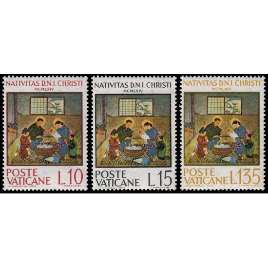REL/S Vaticano 415/17 1964  Navidad MNH