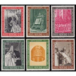 REL/S Vaticano 457/62 1966 Clausura del Concilio ecuménico Vaticano II MNH REL/S Vaticano 457/62 1966 Clausura del Concilio ecuménico Vaticano II MNH