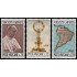REL/S Vaticano 479/81 1968  39 Congreso eucarístico internacional Bogota Custodia  Mapa Pablo VI MNH