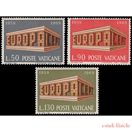 REL/S Vaticano 488/90 1969 Europa MNH